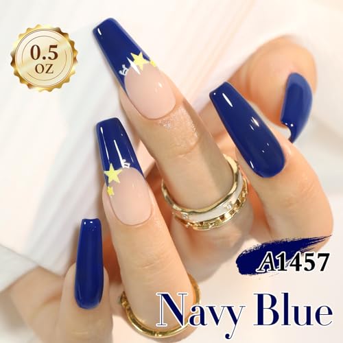 Double Rhythm 15ML Gel Polish Deep Navy Blue - Same Color & Bottle Soak Off Nail Art