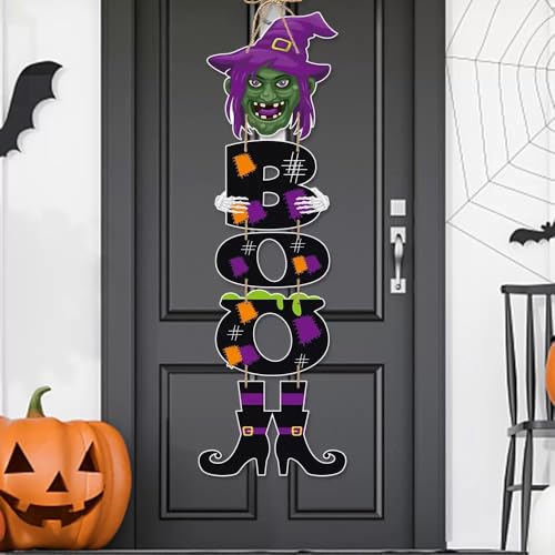 Halloween Door Decorations Witch Legs Pumpkin Wall Hanger Indoor Outdoor Decor