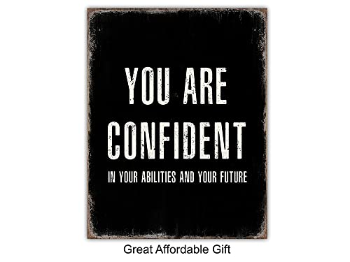 Positive Affirmations Wall Art - Motivational Quotes for Home Office & Classroom Decor