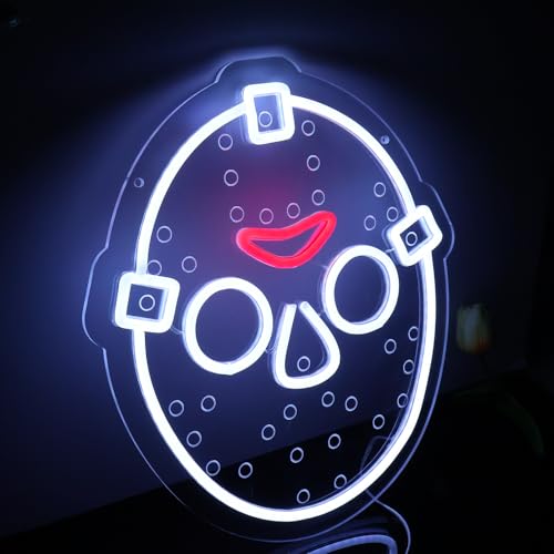 Horror Figure Neon Sign - Dimmable LED Wall Light with USB Power - S-jv Variation