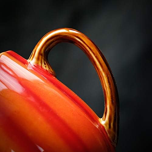 2pcs Pumpkin Ceramic Mug Set - 12 Ounce Cartoon Halloween Tea Coffee Cups