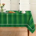 60x84 Inch Rectangular Football Tablecloth - Green World Cup Decor