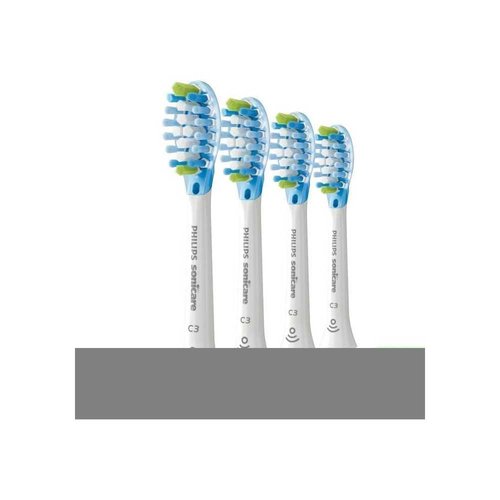 Philips Sonicare C3 Premium Plaque Defence Original Replacement Toothbrush Heads, White, 4-Pack, HX9044/87