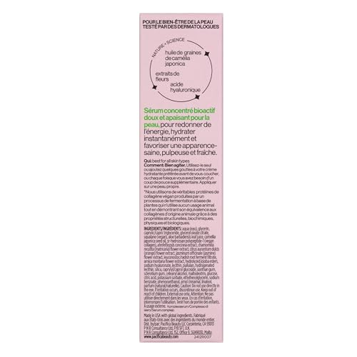 Pacifica Vegan Collagen Complex Face Serum Anti Aging Hydrating Serum w/Hyaluronic Acid for Plumping & Firming Collagen Boosting Facial Serum for Fine Lines & Wrinkles Clean Dermatologist Tested