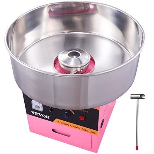 Electric Cotton Candy Machine 1000W Commercial Floss Maker Pink Without Cover