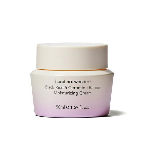 HARUHARU wonder Black Rice 5 Ceramide Barrier Moisturizing Cream, Daily Skin Barrier Care, Long-Lasting Hydration, Soothing & Nourishing, Ceramide Capsules, Korean Skincare, 1.69 fl.oz