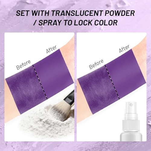 Purple Oil-Based Face & Body Paint Stick - Lavender Violet, Long-Lasting, Vegan, Easy Application