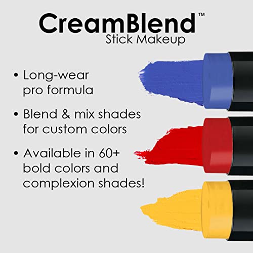 CreamBlend Stick Face & Body Paint - Green 0.75 Ounce - Professional Makeup
