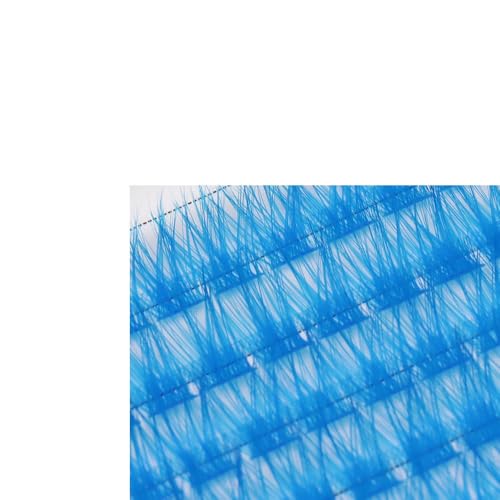 Vayator Colorful Wide Stem False Eyelashes Cluster 7 Colors, 10-18mm - Light Blue 12-18mm Mix