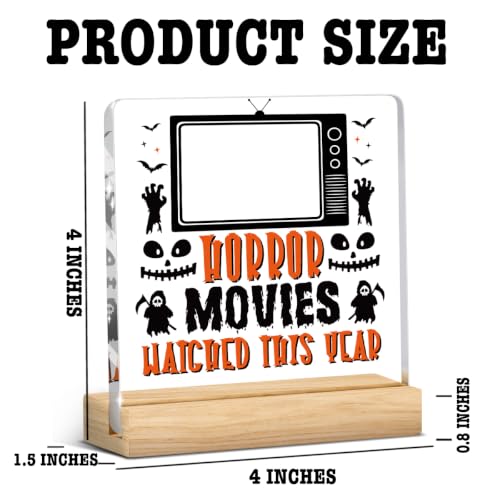 Halloween Horror Movie Tracker Sign Acrylic Countdown Decor - Variation of THIS listing