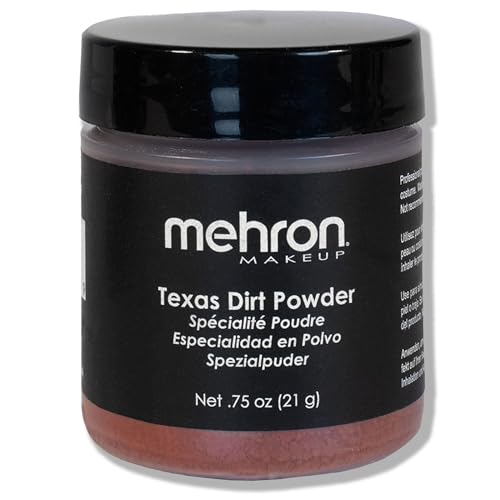Mehron Texas Dirt Special Effects Makeup Powder - Medium, 0.75 oz, Halloween & Cosplay