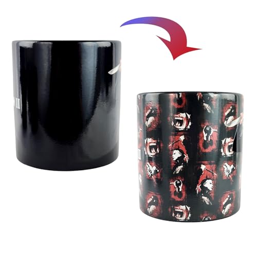 Halloween Michael Myers Mug 15 oz Heat-Transforming Coffee Tea Cup with Scene Change