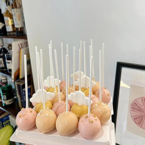 Cake Pop Kit with 100 Sticks, Bags, Ties & Mold Roller – Perfect for Candy, Chocolates & Cookies