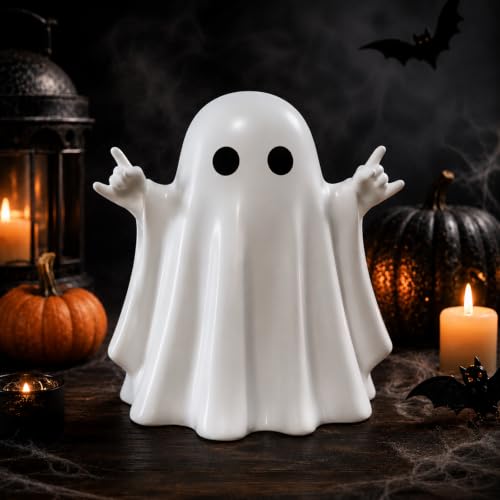 Halloween Ghost Figurine - Cute Spooky Farmhouse Decor for Tiered Tray - Style-4