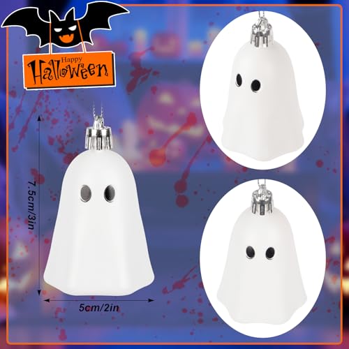15 Pcs Halloween Hanging Ghost Ornaments Mini Plastic Tree Decorations - Variation 15