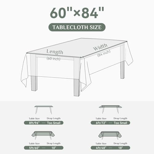 Orange Rectangle Tablecloth 60 x 84 Inches - Softalker Microfiber Spillproof
