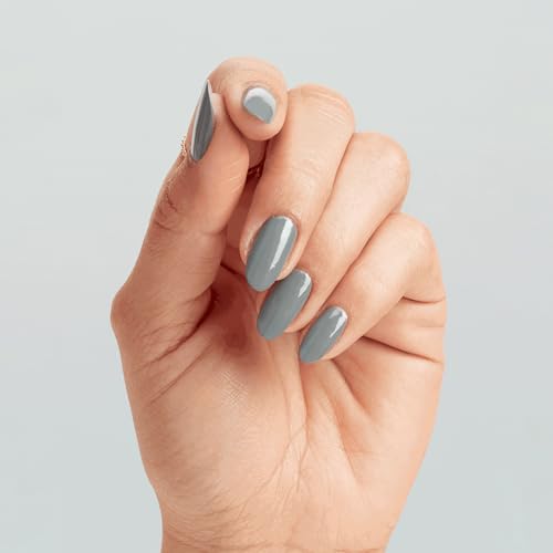 OPI Nail Lacquer - Suzi Talks with Her Hands, Opaque Muted Gray, Long-Lasting