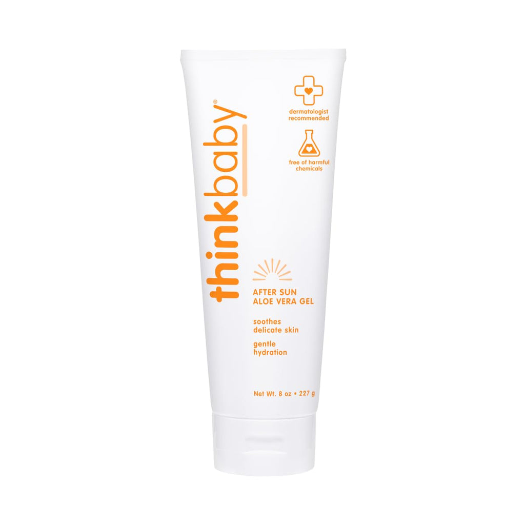 Thinkbaby Aloe Vera Gel - EWG Verified Natural After Sun Relief Lotion, 8 Fl Oz | Hydrating & Soothing for Babies & Toddlers