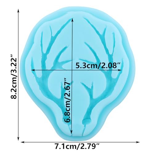 Christmas Elk Deer Horn Silicone Mold - Fondant, Chocolate & Cookie Baking - Style Q
