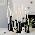 Halloween Ghost Taper Candles - 10 Indoor Spooky Candle Decorations