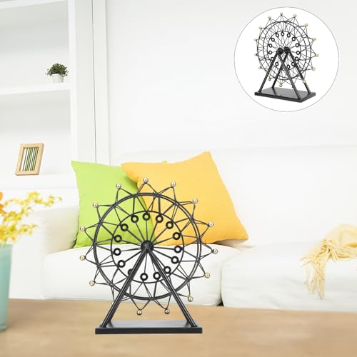 Retro Ferris Wheel Desk Decor - Iron Craft Table Ornament for Home & Office