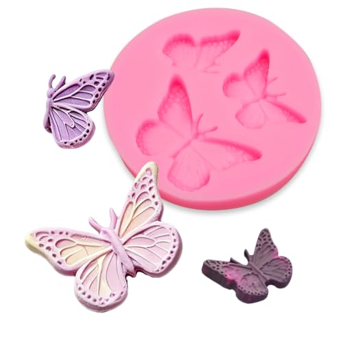 Butterfly Fondant Silicone Molds Z222 - 4 Pack Cake & Cupcake Decorations