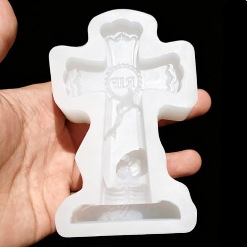 Halloween Skeleton Tombstone Silicone Mold for Cakes Candles and Crafts