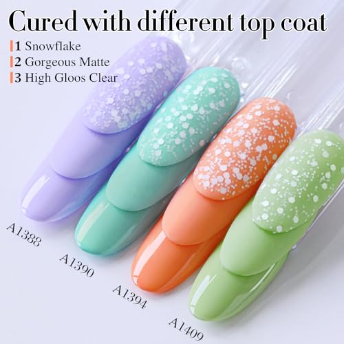 Double Rhythm 15ML Milky Orange Gel Polish - Same Color, Soak Off Nail Art