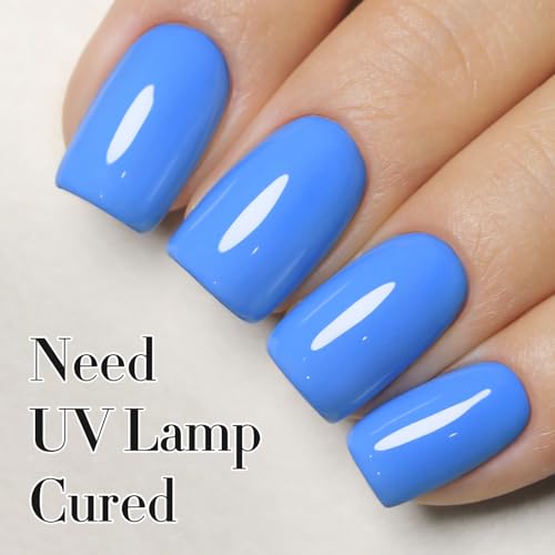 Royal Blue Gel Nail Polish 15ML - Same Color, Soak Off, Long-Lasting Manicure