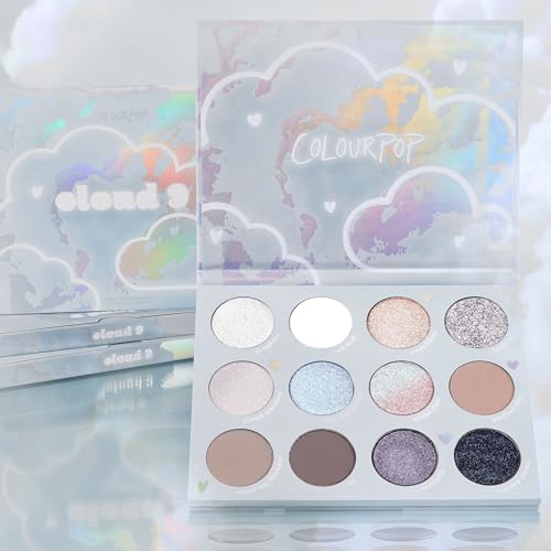 ColorPop Cloud 9 Eyeshadow Palette - Multi-Finish High-Pigment Eye Makeup