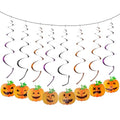 Halloween Ghost Pumpkin Streamer Set - 8PCS Spooky Party Decorations