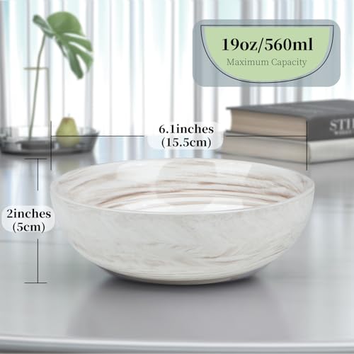 Marble-Patterned Ceramic Candy Bowl - Small Brown Decorative Dish for Home & Office - Kultilanda Variation