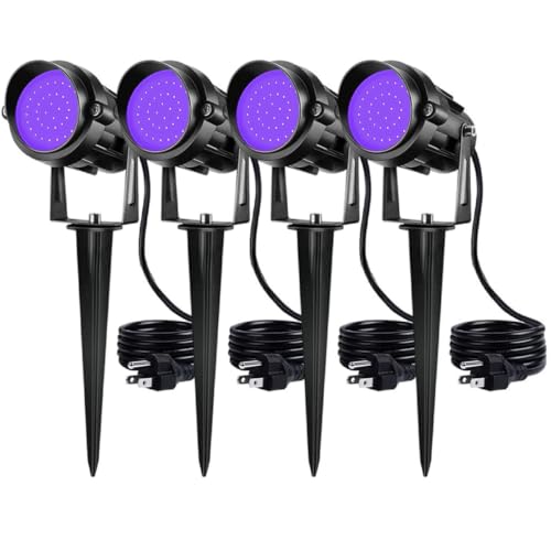 Outdoor LED Blacklight Spotlight 15W Waterproof Landscape Lighting for Halloween Parties