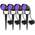 Outdoor LED Blacklight Spotlight 15W Waterproof Landscape Lighting for Halloween Parties