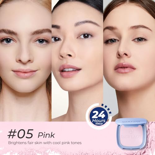 Waterproof Face Powder - Talc-Free Blurring Setting Makeup in Pink, 0.35 oz - Variation #05 Pink