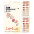 Semi Cured Gel Nail Strips - Hey, It's Golden Hour - Sun & UV Cure, Easy Application