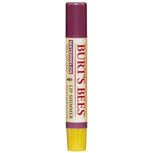 Burt's Bees Lip Shimmer - 100% Natural Moisturizer in Watermelon - 0.09 Oz for Soft Lips