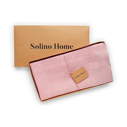 Bubblegum Pink Linen Tablecloth - Rectangular 60 x 156 in, Athena
