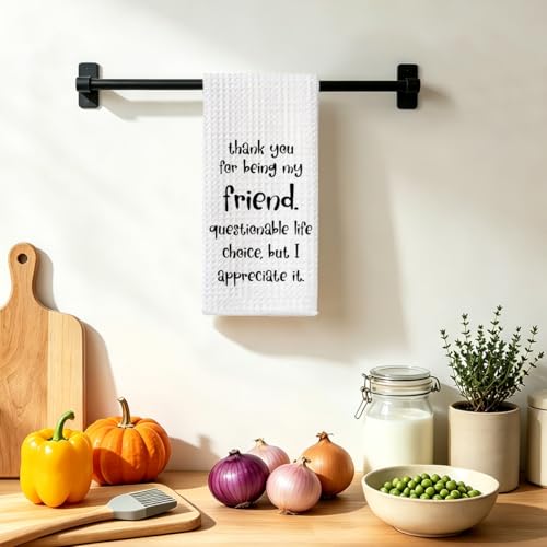 Funny Friendship Kitchen Towels Multi 1535 - Humorous Gifts for Women, Mom, BFF