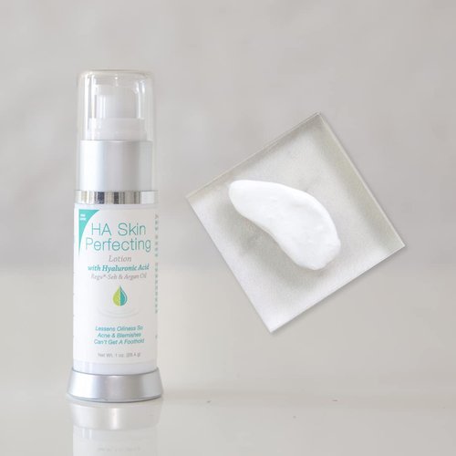 Hyalogic Episilk Hyaluronic Acid Skin Perfecting Lotion - Hydrating Face Moisturizer to Regulate Skin Oiliness - Hyaluronic Acid Moisturizer with Argan Oil Fl 1 Oz