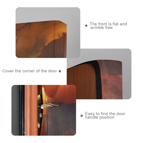 Thanksgiving Pumpkin Door Cover - Stretch Fabric Porch Decor, 35 x 79 Inches Variation of THIS listing