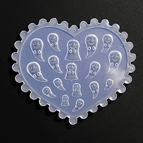 3Pcs Nail Art Silicone Molds for 3D Skull Ghost Bat Design DIY Manicure