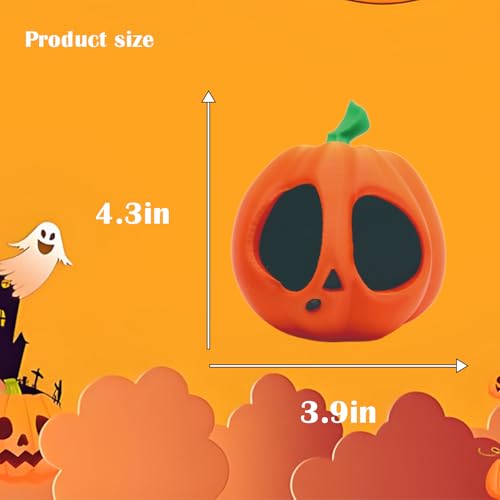 Halloween Pumpkin Desk Decor - 3D Printed Spooky Indoor & Outdoor Decoration - Variation C