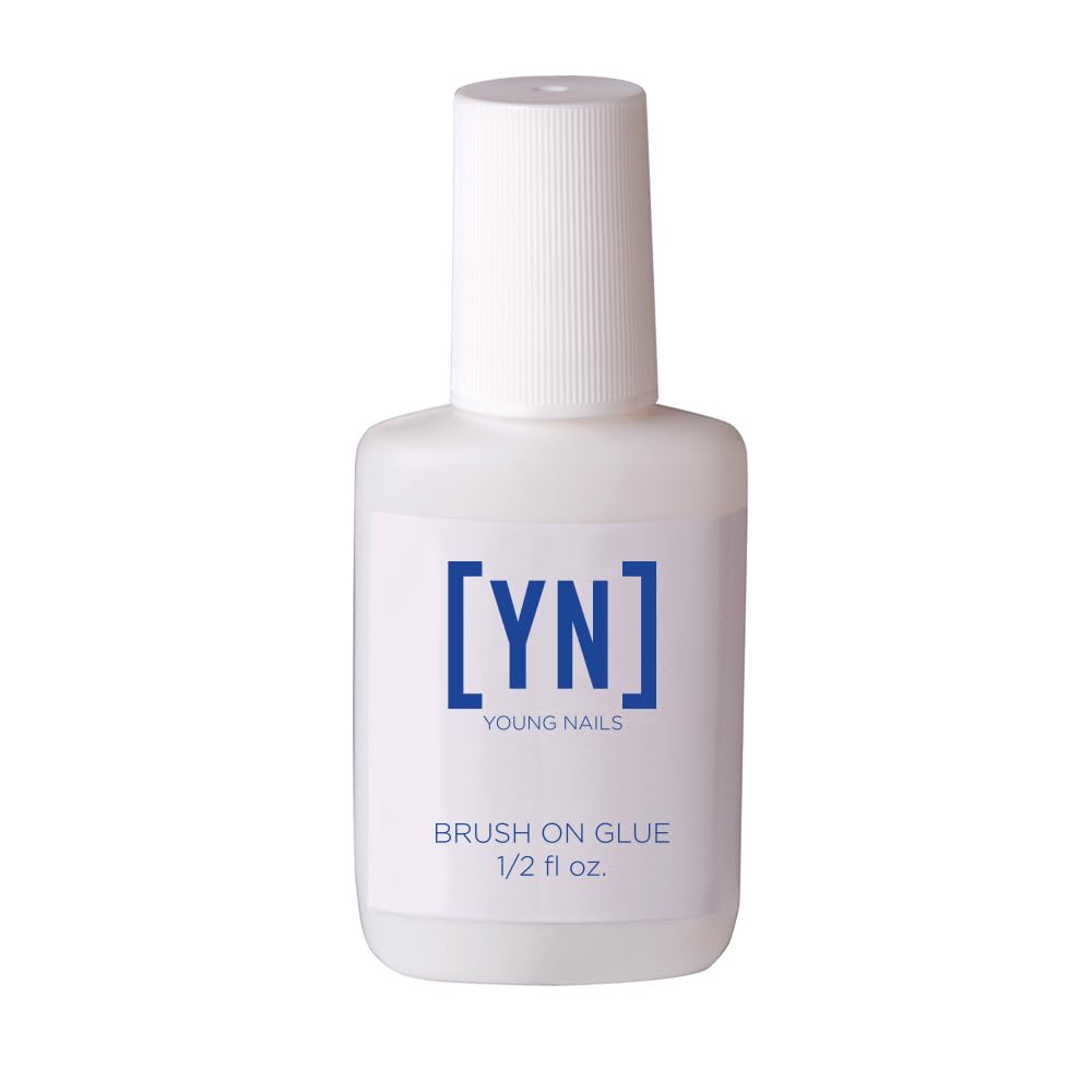 Young Nails Brush On Quick Dry Nail Glue - Strong Adhesive for Press-Ons & Artificial Nails