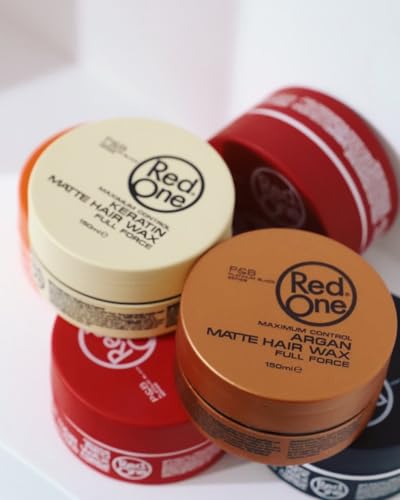 Matte Hair Wax with Argan Oil - Strong Hold, No Shine, Natural Finish, 150ml