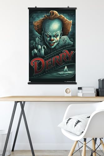 Pennywise Derry Wall Poster with Clip Bundle - 22.375 x 34 Inches, Premium Art Decor