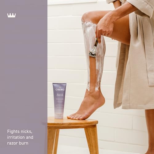 Cremo Women’s Shaving Cream Sensitive Skin, Moisturizing, French Lavender, Ultra-Slick Shave Cream for Women, Fights Nicks, Cuts and Razor Burn, 6 Fl Oz