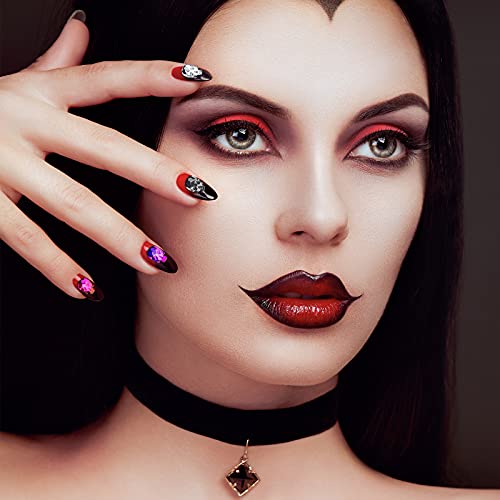 Halloween Skull Nail Charms Set - 70 3D Rhinestone Nail Art Decorations