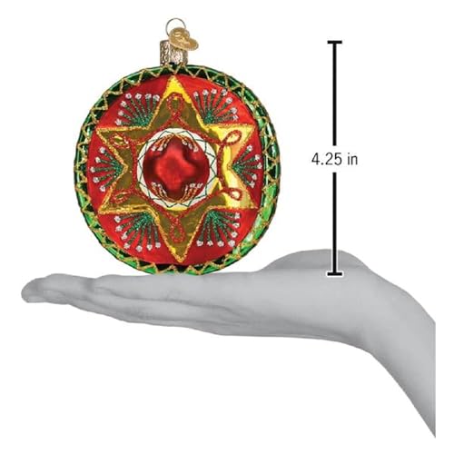 Christmas Glass Ornament - Hand-Painted Sombrero Holiday Decoration