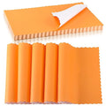 Disposable Paper Placemat with Scalloped Edges - Orange, 200 Pack, 10 x 14 Inch